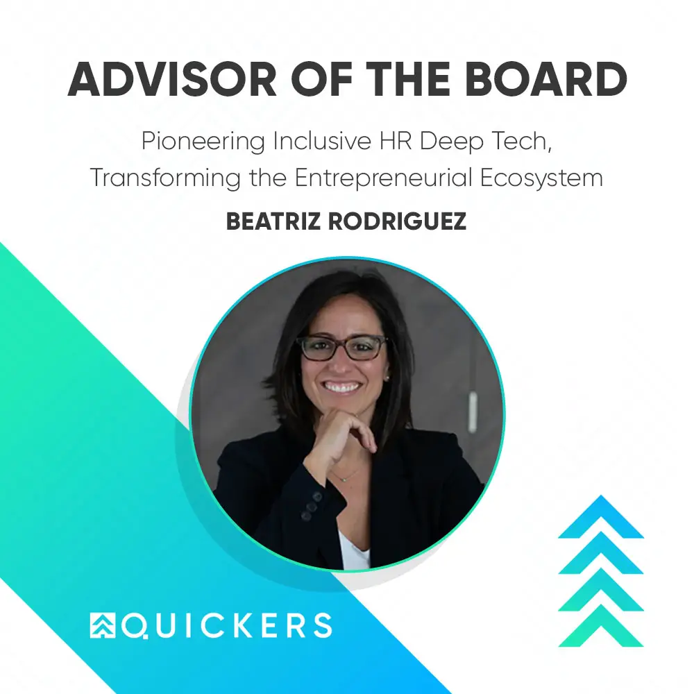 Quickers Venture begrüßt Beatriz Rodriguez als Board Advisor und bringt bahnbrechende HR-Deep-Tech-Expertise mit KI, Blockchain und Web 3.0 mit 25 Online Venture Builder Infrastructure blog img
